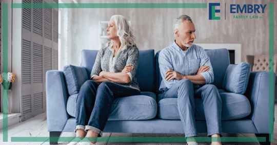 couple looking away from each other