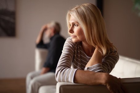 woman contemplating divorce